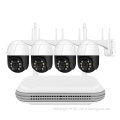 Icsee 4CH Wireless PTZ CCTV System: 4MP NVR WiFi Security Camera Kit with 3MP, 4CH, Two-Way Audio